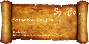 Sztankov Csilla névjegykártya